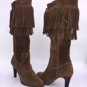Sioux Brown Suede Fringe Boots. NEW!! w/o tags.